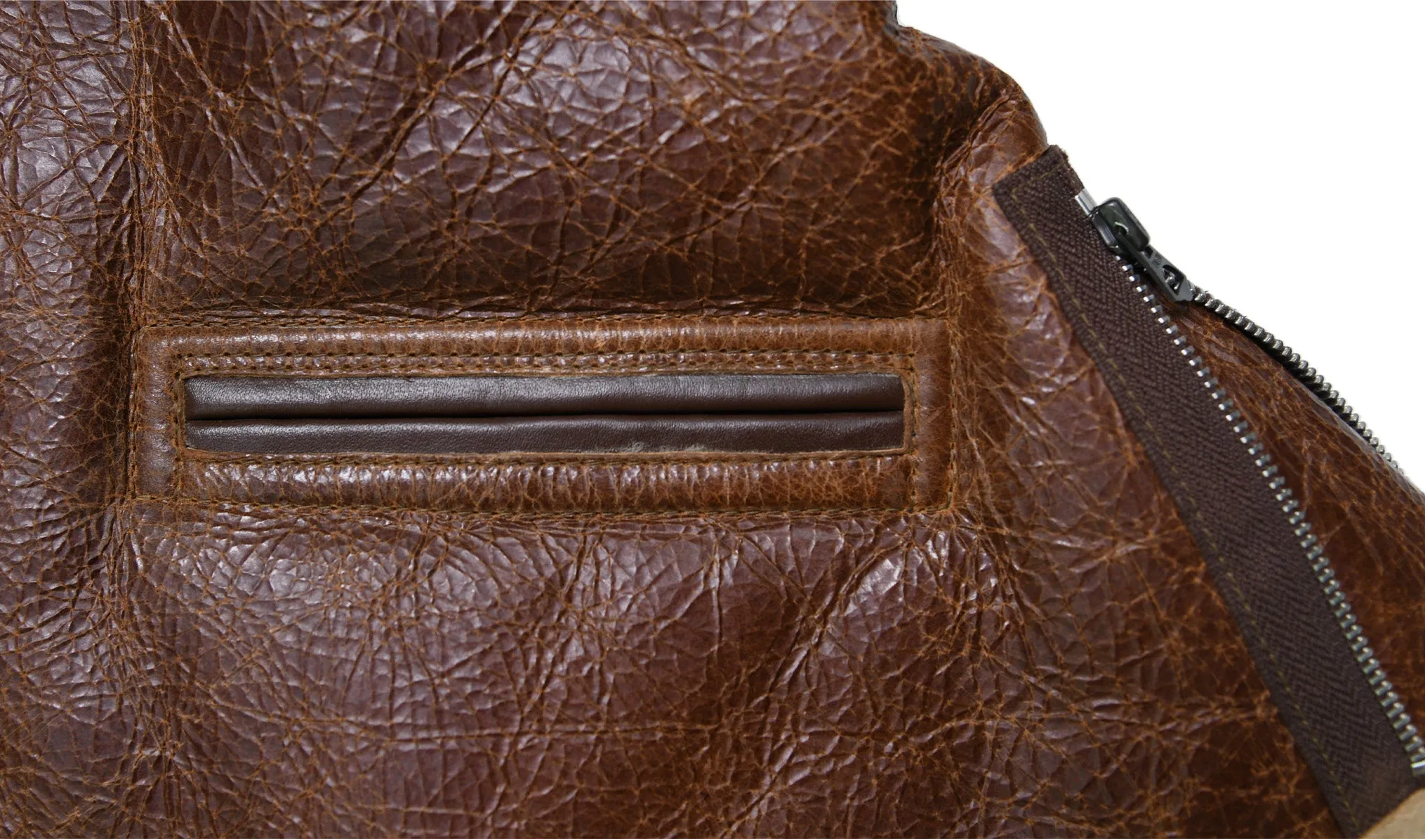 FiveStar Leather Repro USAAF Type B-6 DWG. NO. 39H 4825 A.C.CONTRACT NO. 42-5110-P Sheep Shearling Reddish Brown