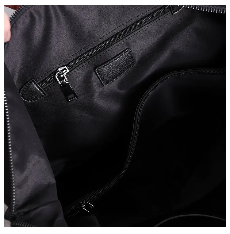 Womens Leather Nylon Tote Bag Nylon Crossbody Bag Nylon Shoulder Bag Nylon Handbags Shoulder Bag