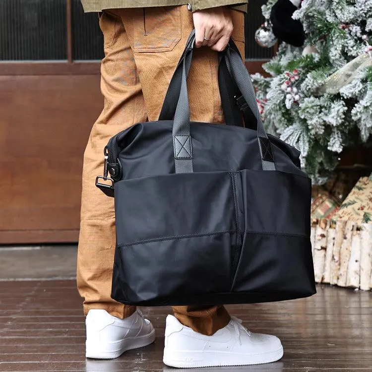 Womens Leather Nylon Tote Bag Nylon Crossbody Bag Nylon Shoulder Bag Nylon Handbags Shoulder Bag