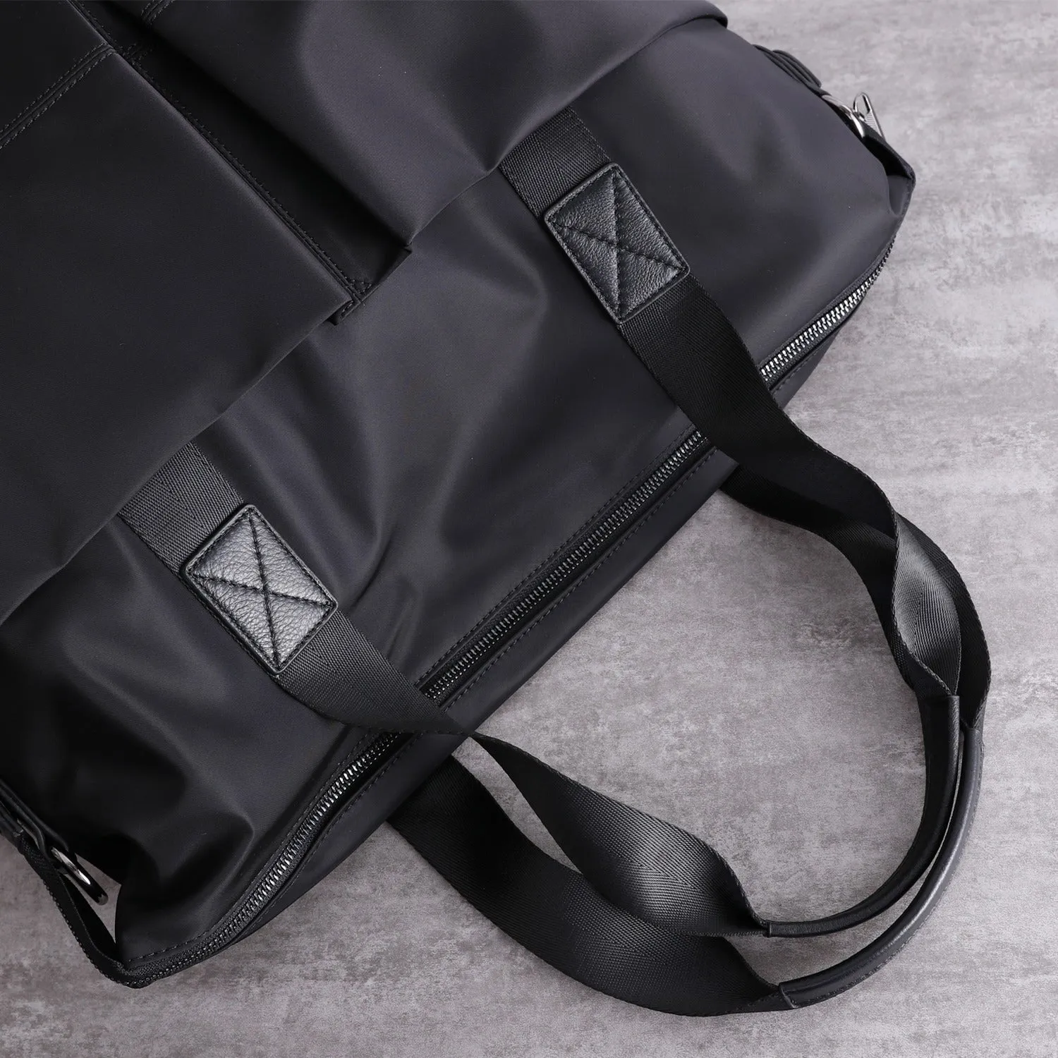 Womens Leather Nylon Tote Bag Nylon Crossbody Bag Nylon Shoulder Bag Nylon Handbags Shoulder Bag